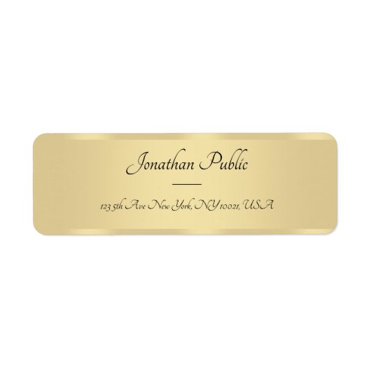 Kalligrafisches Skripttext-Imitate Gold-Template-E (Vorne)