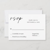 Kalligraphie 8 UAWG RSVP Karte (Vorderseite)