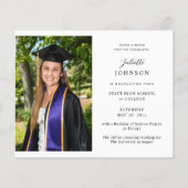 Kalligraphie-Ankündigung für das zweite Foto Flyer (Hinten)