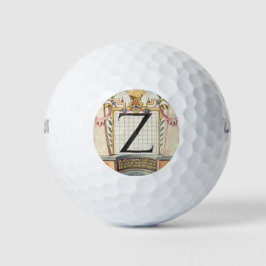 KALLIGRAPHIE ANTIQUE ALPHABET Z GOLFBALL