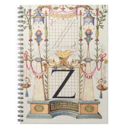 KALLIGRAPHIE ANTIQUE ALPHABET Z NOTIZBLOCK