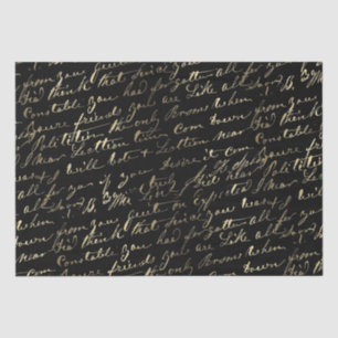 Kalligraphie auf schwarz seidenpapier