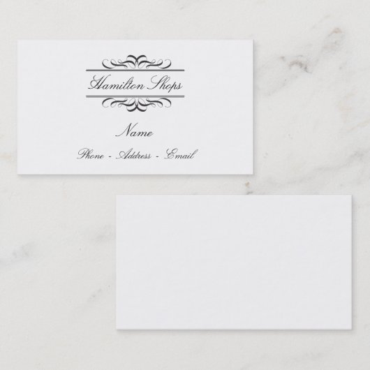 Kalligraphie-Aufkleber-Visitenkarten Visitenkarte (Vorne/Hinten)