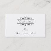 Kalligraphie-Aufkleber-Visitenkarten Visitenkarte (Vorderseite)