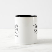 Kalligraphie Biokunst Zitat "Geist ..." Zweifarbige Tasse (Mittel)