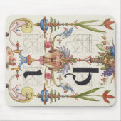 KALLIGRAPHIE BOTANISCHER BRIEF I HOEFNAGEL ALPHABE MOUSEPAD (Vorne)