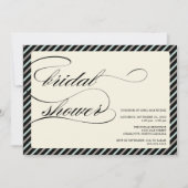 {Kalligraphie}-Brautparty Einladung (Vorderseite)