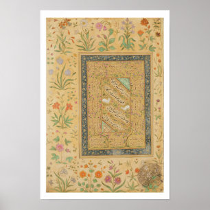 Kalligraphie des iranischen Meisters Ali al-Mashha Poster