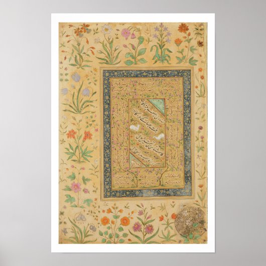 Kalligraphie des iranischen Meisters Ali al-Mashha Poster (Vorne)