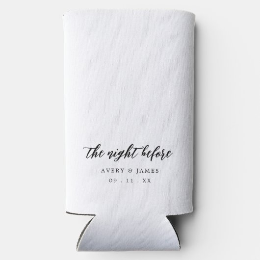 Kalligraphie: Die Nacht vor dem Probe Selters Dosenkühler (Rückseite)