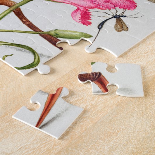 Kalligraphie (Dragonfly, Carnation & Birne) Puzzle (Seite)