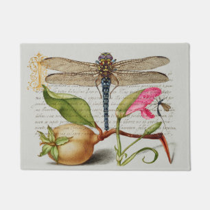 Kalligraphie (Dragonfly, Nelke & Birne) Fußmatte