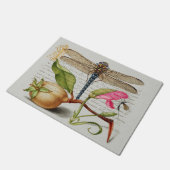 Kalligraphie (Dragonfly, Nelke & Birne)  Fußmatte (Schrägansicht)