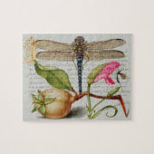 Kalligraphie (Dragonfly, Nelke & Birne) Puzzle (Horizontal)