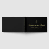 Kalligraphie-Drehbuch für immer in unseren Herzen Gästebuch (Voll)