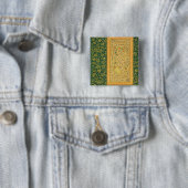 Kalligraphie durch Mir Ali des Herzens, mit einem Button (Beispiel)