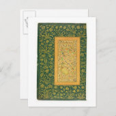 Kalligraphie durch Mir Ali des Herzens, mit einem Postkarte (Vorne/Hinten)