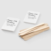 Kalligraphie einfach minimale glückliche 15. Gebur Fächer (Non-assembled)