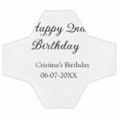 Kalligraphie einfach minimale glückliche 2. Geburt Fußball (Flach)