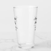 Kalligraphie einfach minimale glückliche 2. Geburt Glas (Links)