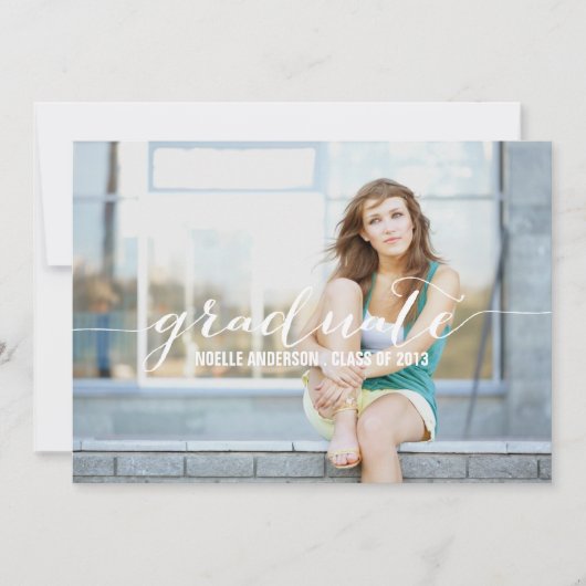 KALLIGRAPHIE| EINLAGE DER ABSCHLUSS EINLADUNG (Vorderseite)