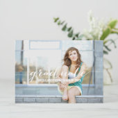 KALLIGRAPHIE| EINLAGE DER ABSCHLUSS EINLADUNG (Stehend Vorderseite)