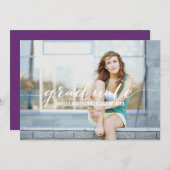 KALLIGRAPHIE| EINLAGE DER ABSCHLUSS EINLADUNG (Vorne/Hinten)