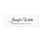 Kalligraphie Elegant Black & White Bold Retro (Vorne)