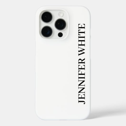 Kalligraphie Elegant Black & White Bold Retro Case-Mate iPhone Hülle (Rückseite)
