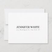Kalligraphie Elegant Black & White Bold Retro RSVP Karte (Vorderseite)