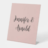 Kalligraphie Elegant Niedlich Schlicht Sockelschild (Vorderseite)