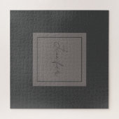 Kalligraphie Elegant Schlicht Einfache Bezeichnung Puzzle (Horizontal)