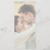 Kalligraphie Foto Back Dinner Menu Card Menükarte (Rückseite)