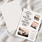 Kalligraphie Foto Collage neues Jahr frohe Weihnac Save The Date