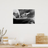 Kalligraphie - Foto-Negative Poster (Küche)