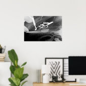 Kalligraphie - Foto-Negative Poster (Heimbüro)