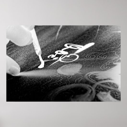 Kalligraphie - Foto-Negative Poster (Vorne)