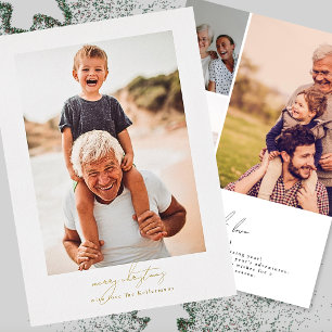 Kalligraphie frohe Weihnachten   Familienunternehm Folien Feiertagskarte