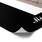 Kalligraphie, geschrieben von Miyamoto Musashi, c. Poster (Ecke)