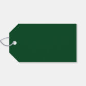 Kalligraphie Green Ink Pen Minimalistische Weihnac Geschenkanhänger (Rückseite Horizontal)