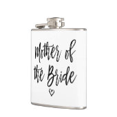 Kalligraphie Hand Briefe Mutter der Braut Flachmann (Links)