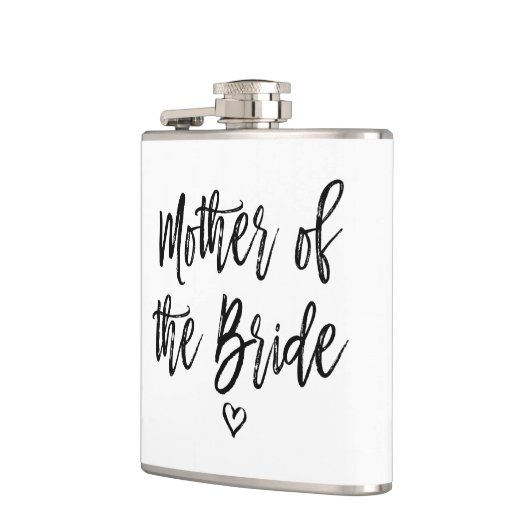 Kalligraphie Hand Briefe Mutter der Braut Flachmann (Links)