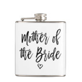 Kalligraphie Hand Briefe Mutter der Braut Flachmann (Vorderseite)