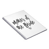 Kalligraphie Hand Briefe Mutter der Braut Notizblock (Rechte Seite)