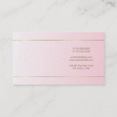 Kalligraphie-handgeschriebener Skript-Luxus Visitenkarte (Rückseite)