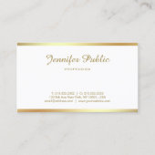 Kalligraphie-handgeschriebener Visitenkarte (Vorderseite)