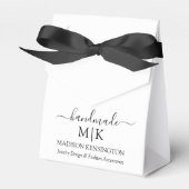 Kalligraphie Handmade Monogram oder Add-Logo-Gesch Geschenkschachtel (Vorderseite)