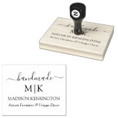 Kalligraphie Handmade Monogram oder Add-Logo-Gesch Gummistempel (Stempel)