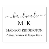Kalligraphie Handmade Monogram oder Add-Logo-Gesch Gummistempel (Prägung)
