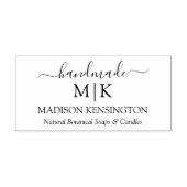 Kalligraphie Handmade Monogram oder Add-Logo-Gesch Permastempel (Design)